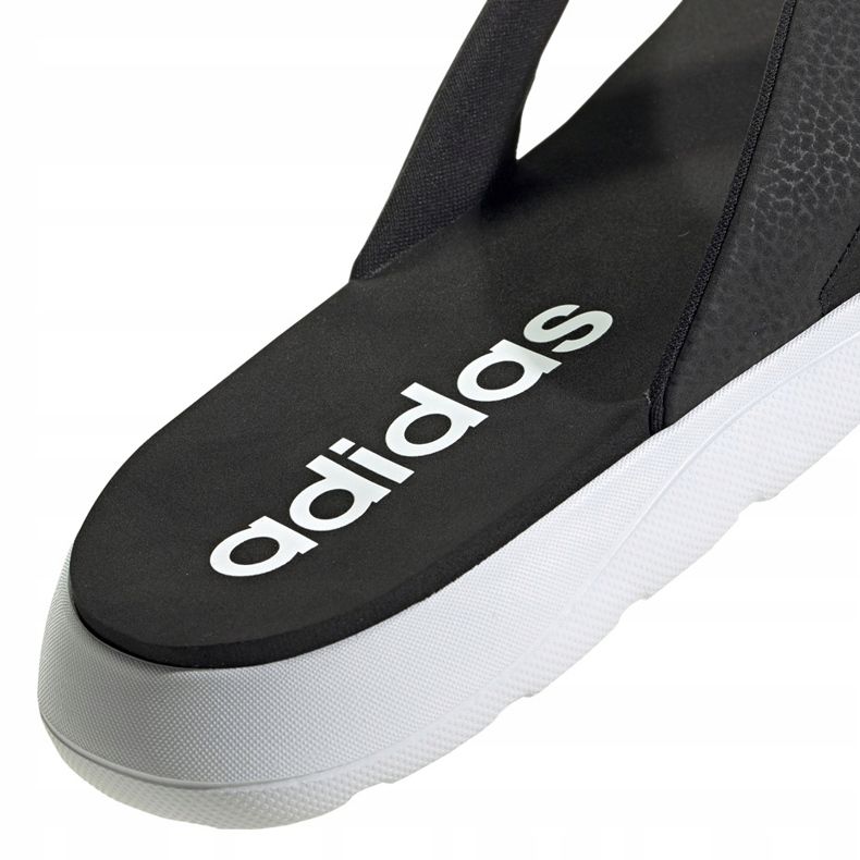 Pánské černé pantofle Adidas Flip Flop Adidas EG2069 bílý černý 3