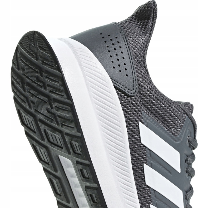 Šedá pánská obuv Adidas Runfalcon F36200 bílý 3
