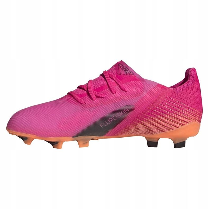 Kopačky Adidas X Ghosted.1 Fg Jr FW6956 růžová, oranžová růžový 1 Kopačky Adidas X Ghosted.1 Fg Jr FW6956 růžová, oranžová růžový 1