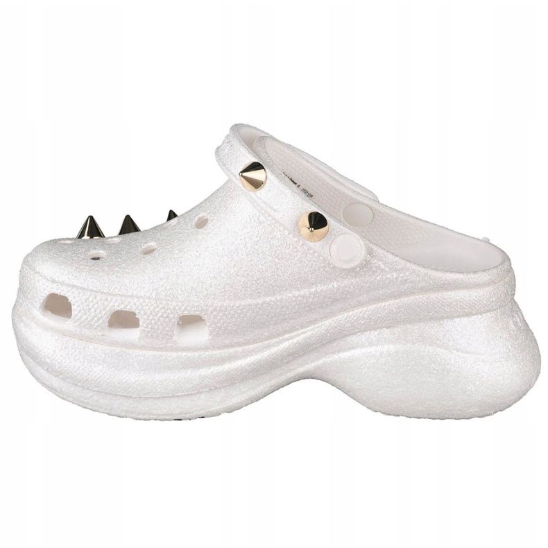 Crocs Classic Bae Glitter Stud Clog W 206783-100 bílý zlatý 1