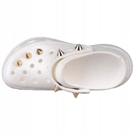 Crocs Classic Bae Glitter Stud Clog W 206783-100 bílý zlatý 2