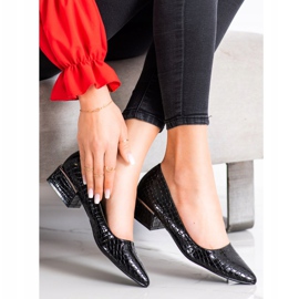 Goodin Černé hadí tiskové lodičky černá 1