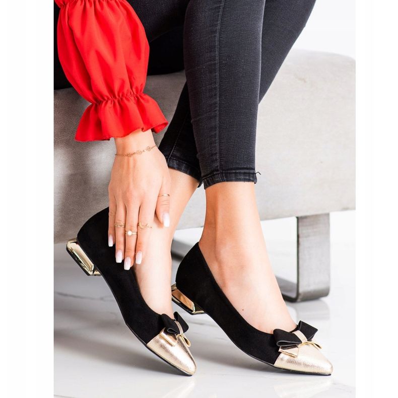 Goodin Lodičky S Mašlí černá zlatý 1