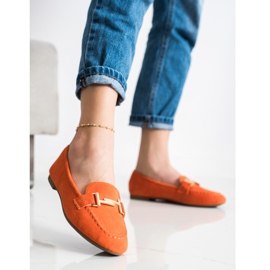 Anesia Paris Elegantní mokasíny pomerančový 1