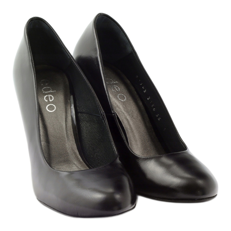 Edeo Černá Pumpy Na Sloupu 4