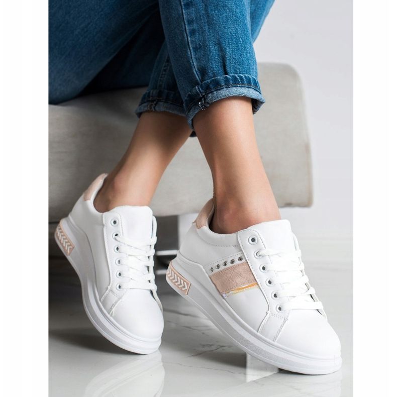 SHELOVET Ležérní tenisky bílý 1