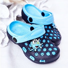 Dětské pěnové pantofle Crocs Navy Blue Jupiter námořnická modř modrý 1