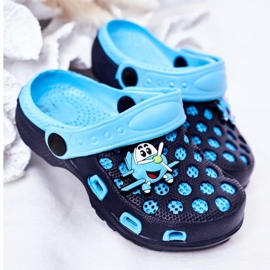 Dětské pěnové pantofle Crocs Navy Blue Jupiter námořnická modrá modrý 3