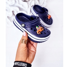 Dětské pěnové pantofle Crooks Navy Blue Lazy Day námořnická modř 2