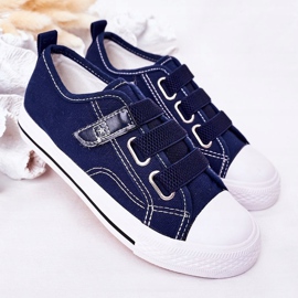 EVE Dětské tenisky se suchým zipem Navy Blue Avengers modrý 2