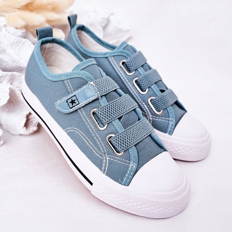 EVE Dětské modré tenisky na suchý zip Avengers modrý 2