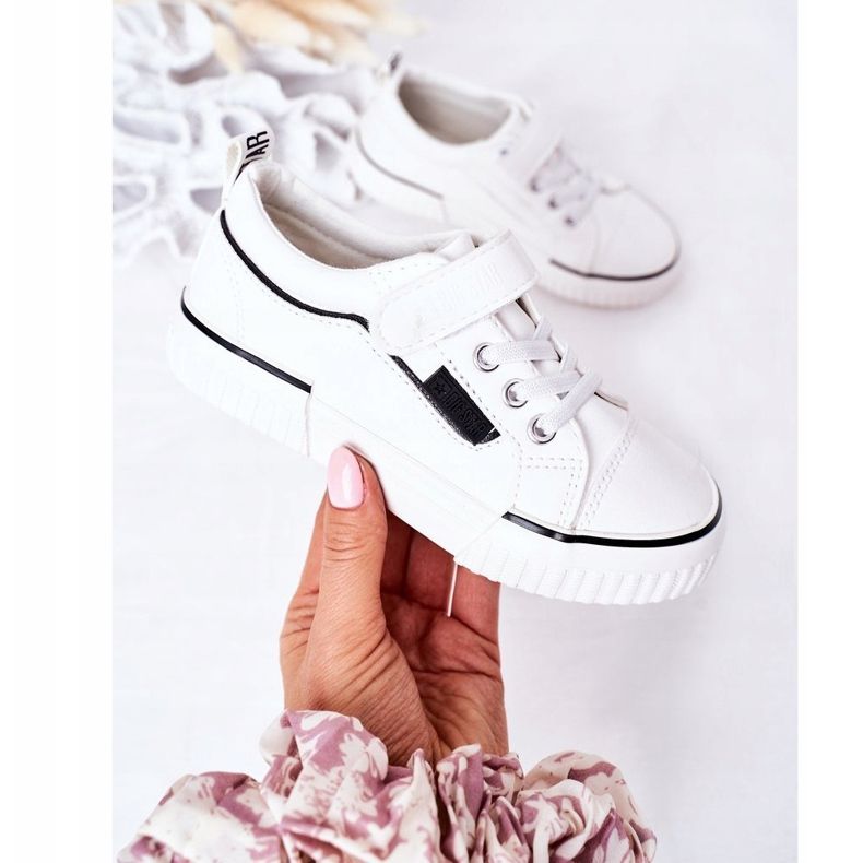 Dětské tenisky se suchým zipem Big Star HH374028 bílé bílý 2