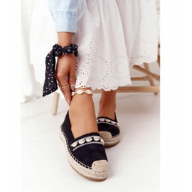 PG1 Espadrilky na platformě s černou mušlí černý 2