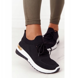 PG1 Sportovní obuv Tenisky na klínku černé Adeyla bílý černá 1