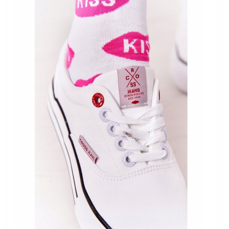 Dámské tenisky na platformě Cross Jeans FF2R4001C bílé bílý 2 Dámské tenisky na platformě Cross Jeans FF2R4001C bílé bílý 2