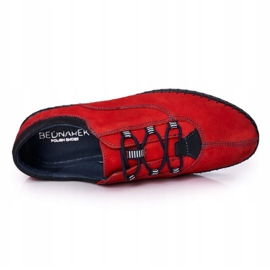Bednarek Polish Shoes Pánské kožené boty Bednarek Red červený 1