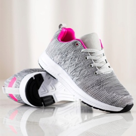 SHELOVET Lehké šněrovací tenisky šedá 1