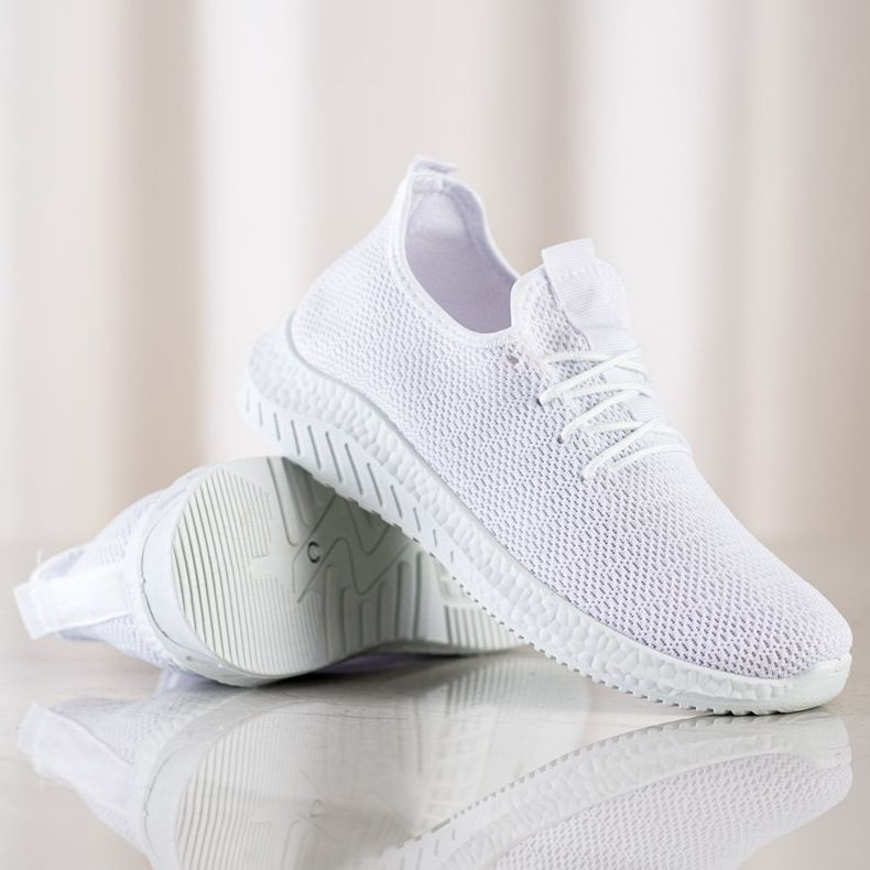 SHELOVET Textilní sportovní obuv bílý 1