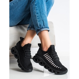 SHELOVET Černé módní tenisky černá 1