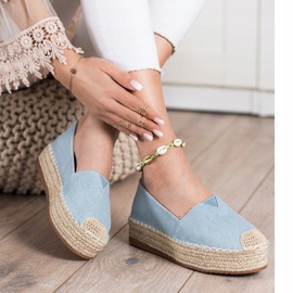SHELOVET Módní espadrilky modrý 1