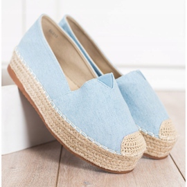 SHELOVET Módní espadrilky modrý 2