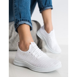 SHELOVET Lehké textilní sportovní boty bílý 2