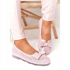 Rio Flore Leather Eco-Friendly Ballerinas Pink růžový 4