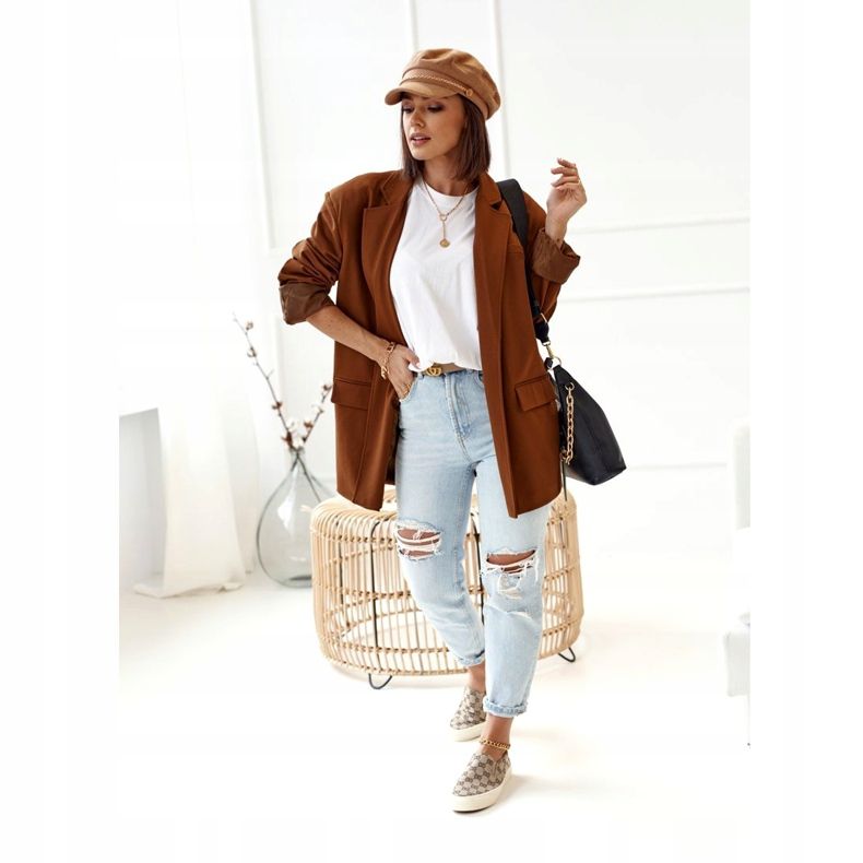 Dámské nazouvací tenisky s nazouváním Khaki Challenge béžový hnědý 3