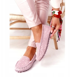 Ekologické kožené mokasíny Rio Flore růžové růžový 1