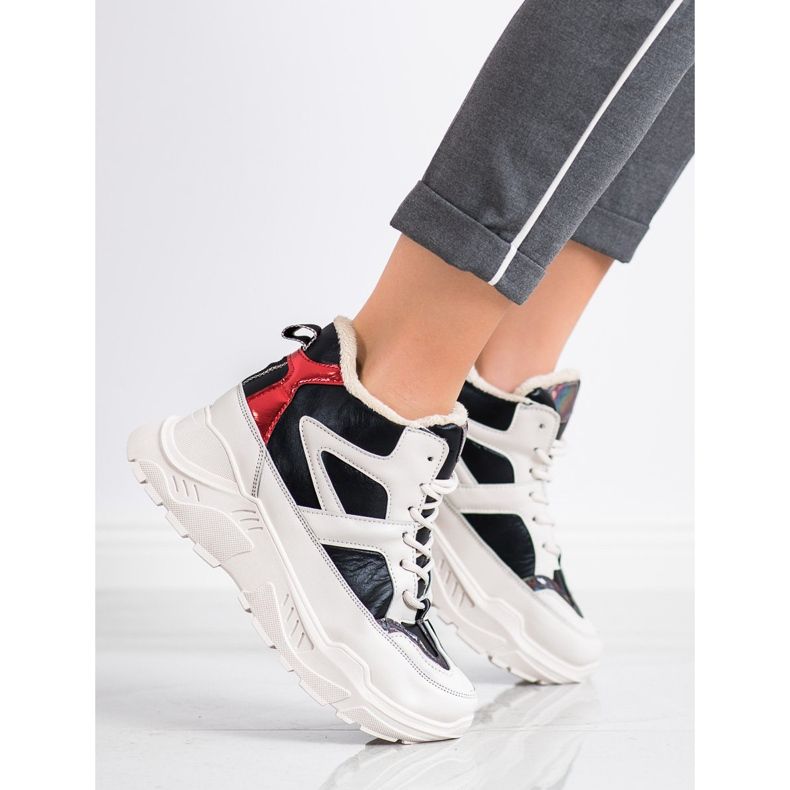 Seastar Sportovní módní boty bílý černá červené 1