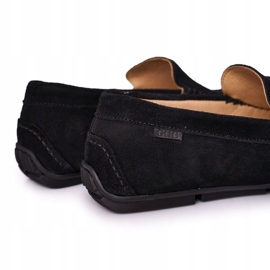 Semišové ležérní mokasíny GOE HH1N4080 Black černá 1