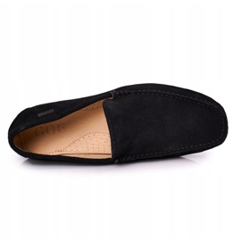 Semišové ležérní mokasíny GOE HH1N4080 Black černá 2
