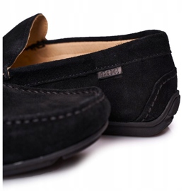 Semišové ležérní mokasíny GOE HH1N4080 Black černá 5