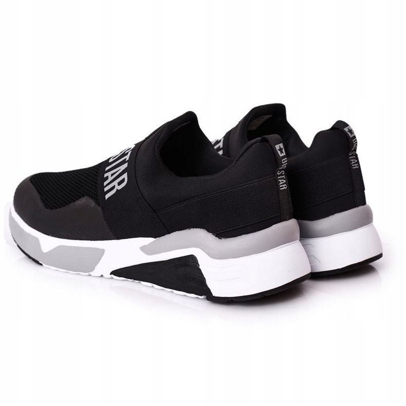 Pánské sportovní boty Nazouvací paměťová pěna Big Star HH174148 černá bílý 1