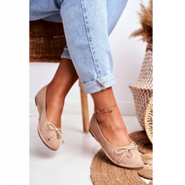 Dámské balerínky Lu Boo semišové béžové béžový 3 Dámské balerínky Lu Boo semišové béžové béžový 3