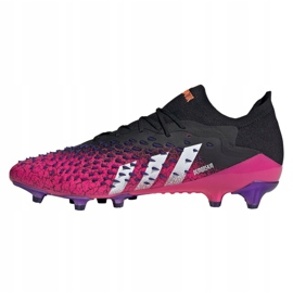 Kopačky Adidas Predator Freak.1 Low Ag M FZ3751 černá, černá, růžová černý 1
