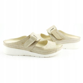 Dolce Pietro Klapky na suchý zip 2211 béžová béžový stříbrný 5