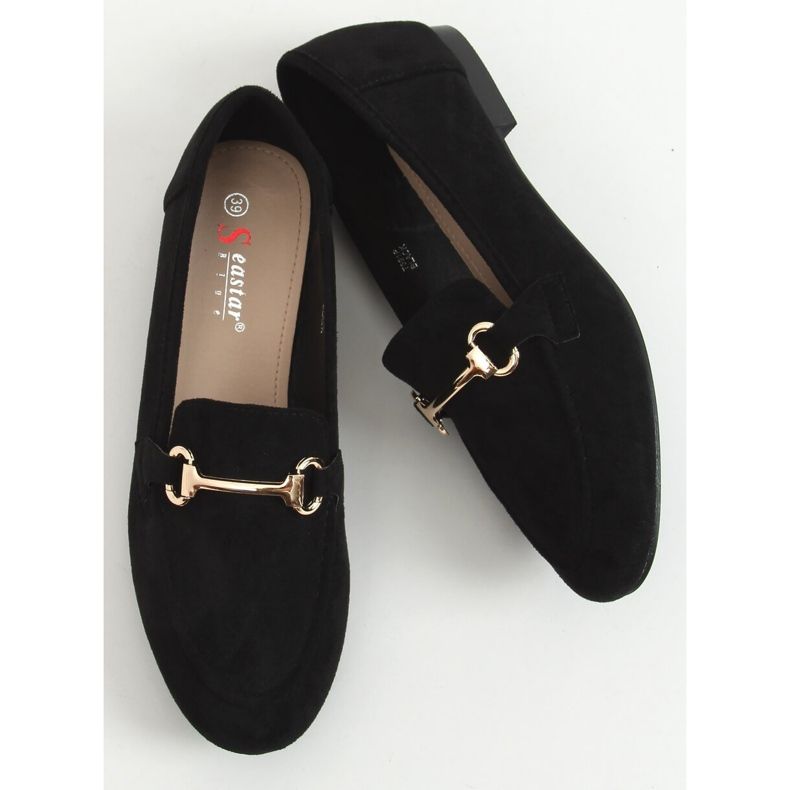Černé dámské mokasíny T391P Black černý 1