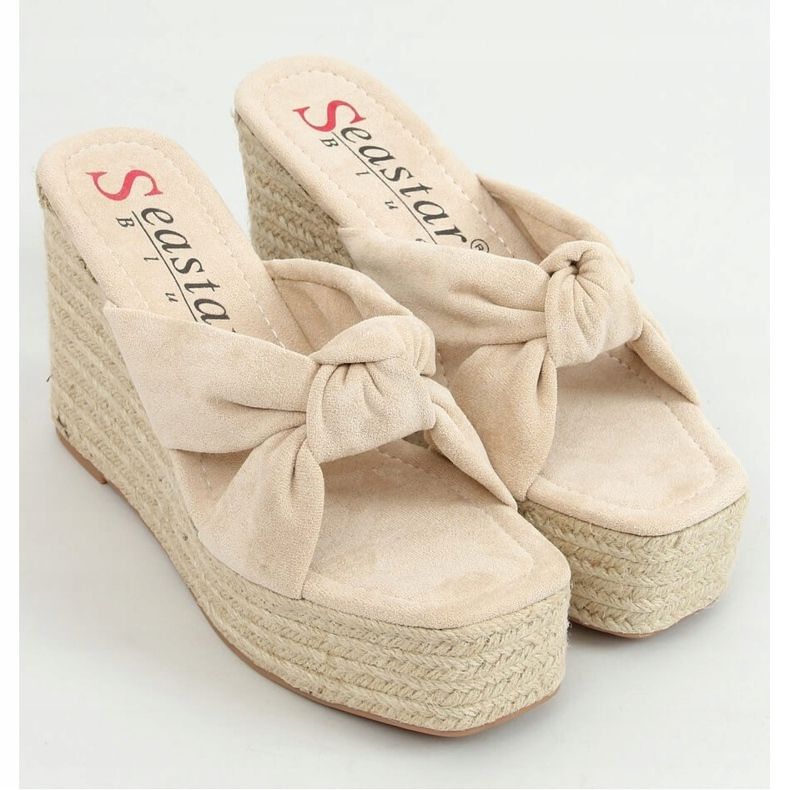 Béžové espadrilky Béžové XY14P béžový 1