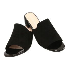Sandály na podpatku Sergio Leone KL313 Black černý 2