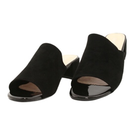 Sandály na podpatku Sergio Leone KL313 Black černý 1