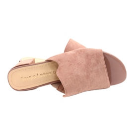 Sergio Leone Dámské vysoké podpatky KL313 Pink růžový 4