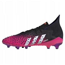 Kopačky Adidas Predator Freak.1 Ag M FW7242 grafit, černý, fialový černá 1 Kopačky Adidas Predator Freak.1 Ag M FW7242 grafit, černý, fialový černá 1