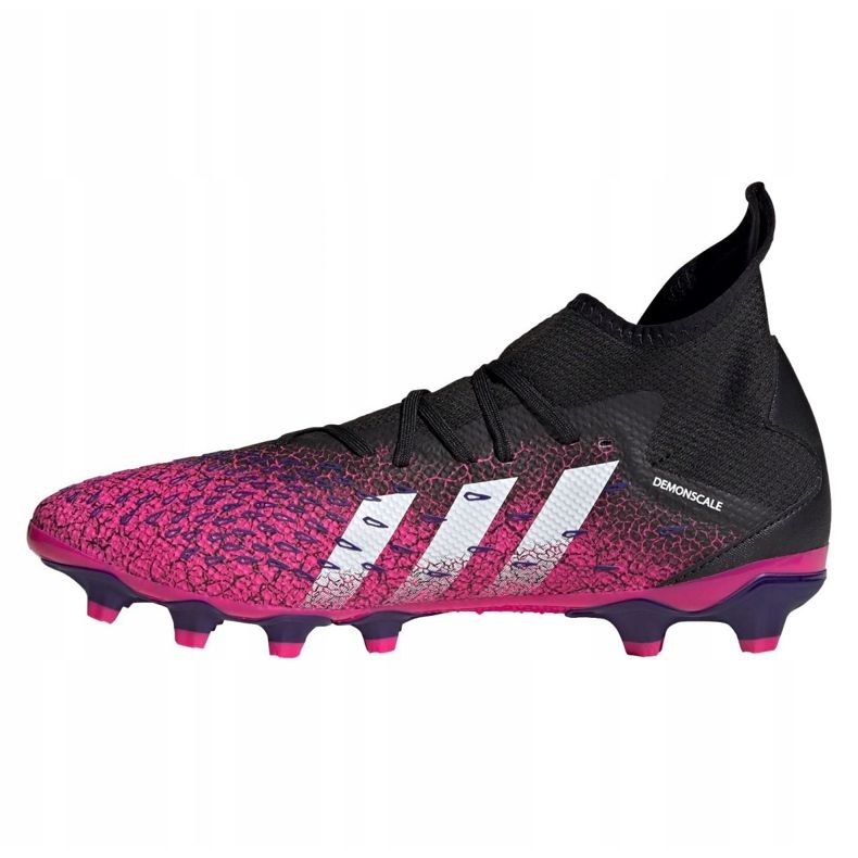 Kopačky Adidas Predator Freak.3 Mg M FW7515 grafit, černá, fialová černý 1