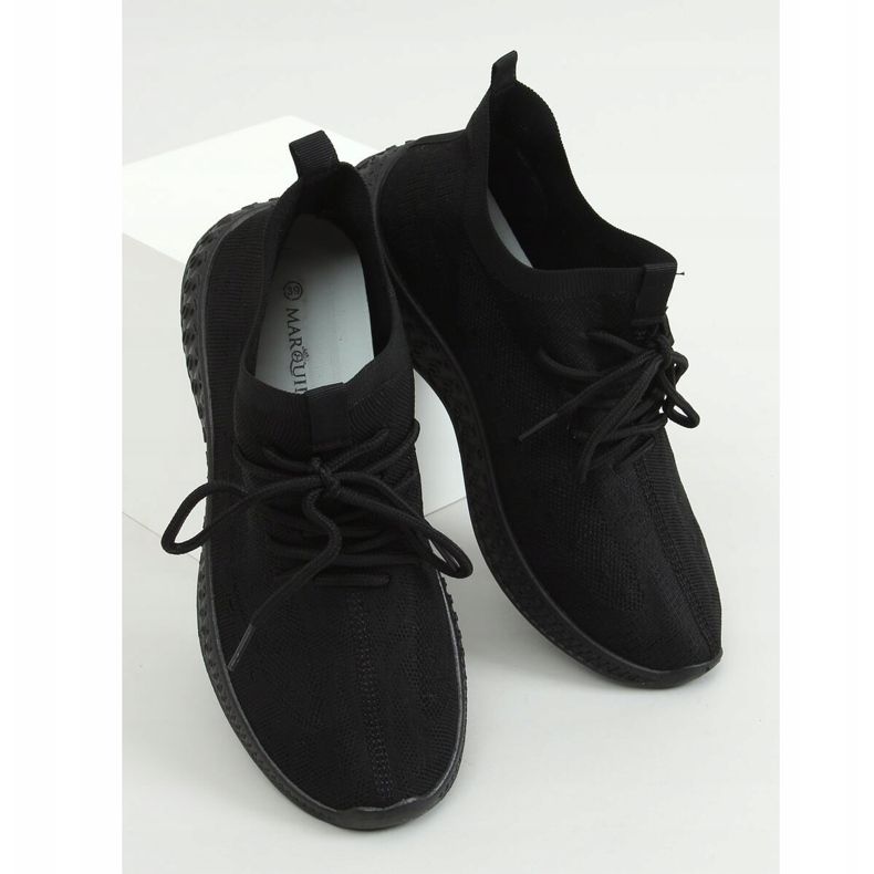 Černé sportovní ponožky 7819 All Black černá 1