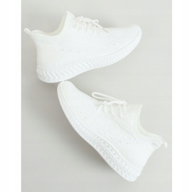 Bílá 7819 Bílé ponožky sportovní obuv bílý 1