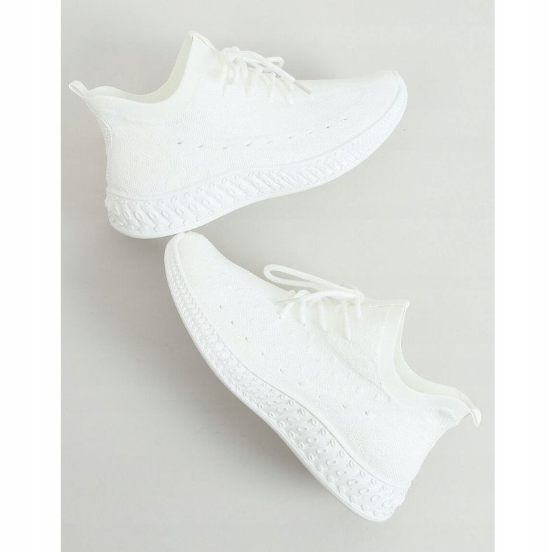 Bílá 7819 Bílé ponožky sportovní obuv bílý 1