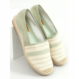 Dámské akvamarínové espadrilky 3447 zelené zelený 1