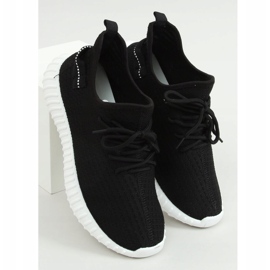 Černá 7817 ČERNÁ / BÍLÁ sportovní ponožky černý 1