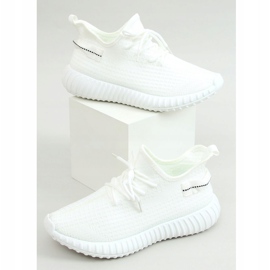 Bílé ponožky sportovní boty 7817 White bílý 1